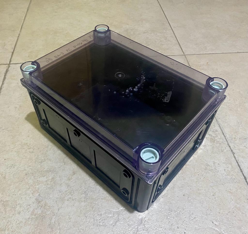用于电气元件的带透明盖的塑料盒BA-3 PC IP-65